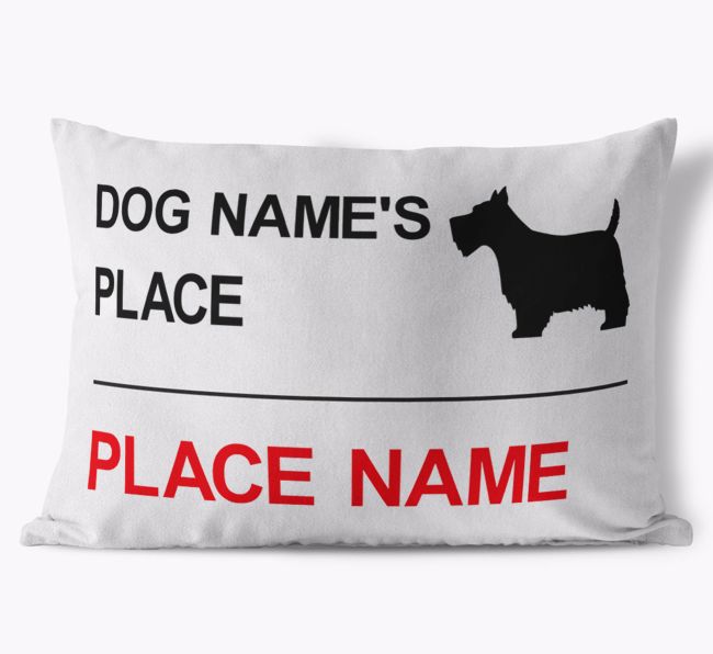 Street Sign: Personalized {breedFullName} Soft Touch Pillow